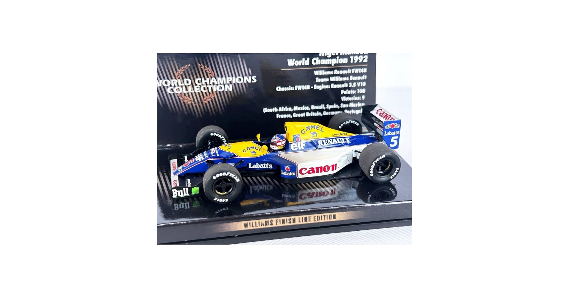 Amazon | 1/43 ウイリアムズ ルノー FW14B N.マンセル